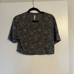 Camo Fabletics cropped top